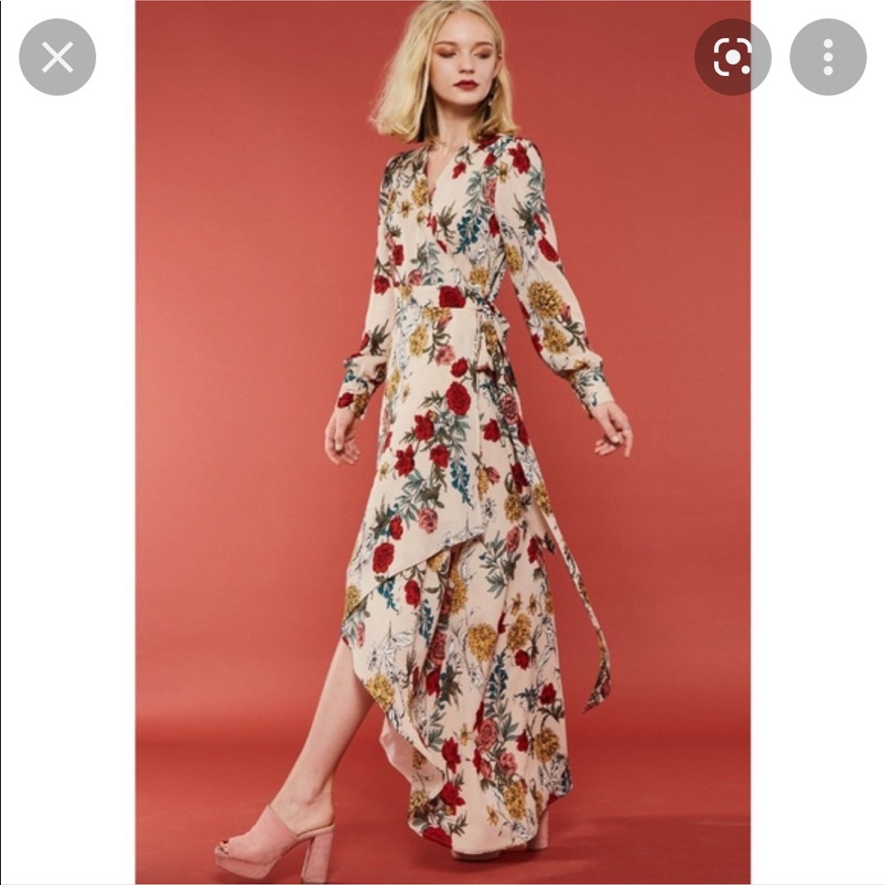 Promesa Floral Wrap Maxi Dress Size M